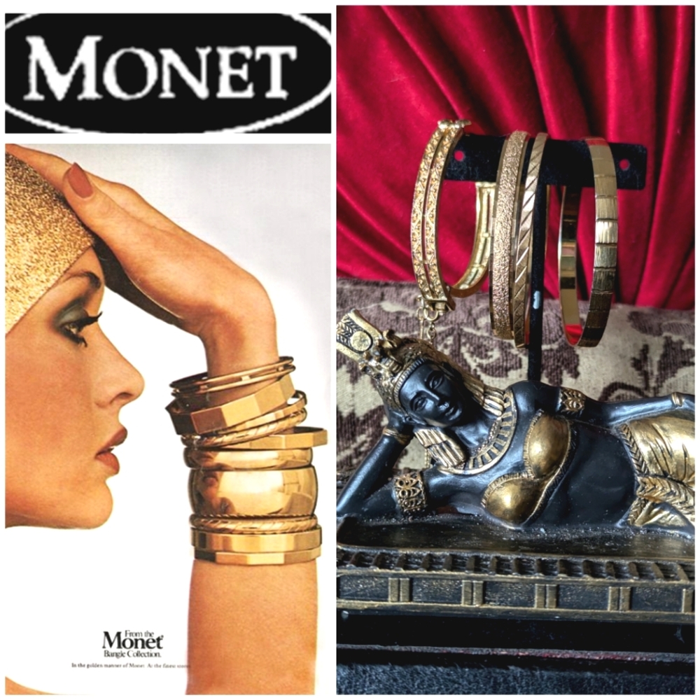1959-1971💯MONET GOLDEN BANGLES